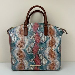 brahmin large duxbury satchel multi dawson